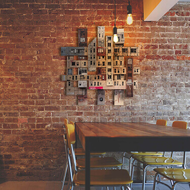 Which artwork for an industrial interior?